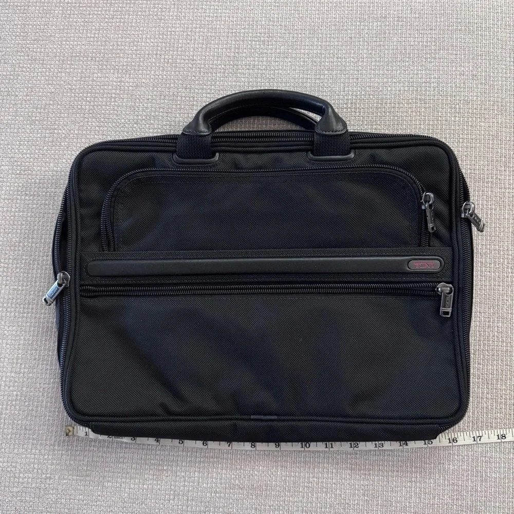 Tumi Black Men's Laptop Sleeve with handles